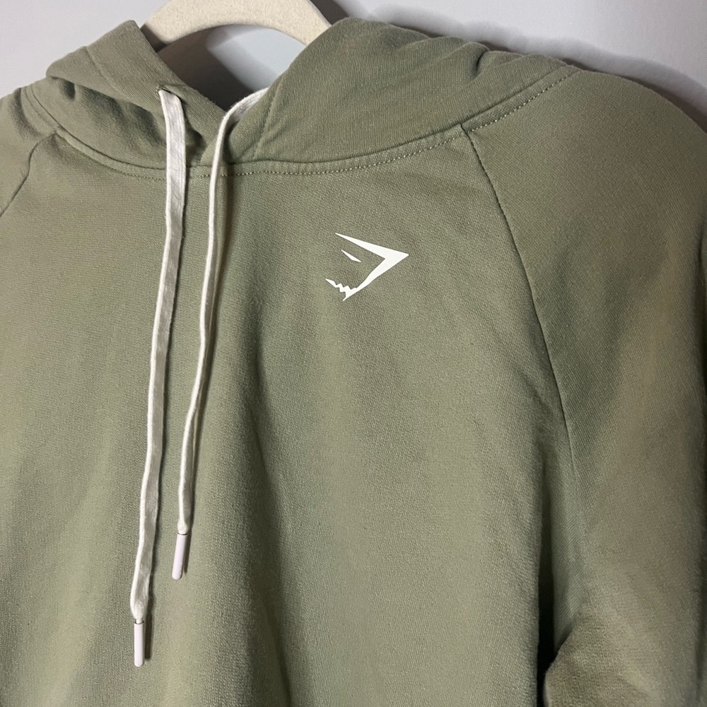 Gymshark Essential Basic Everyday Sage Green Hood… - image 4